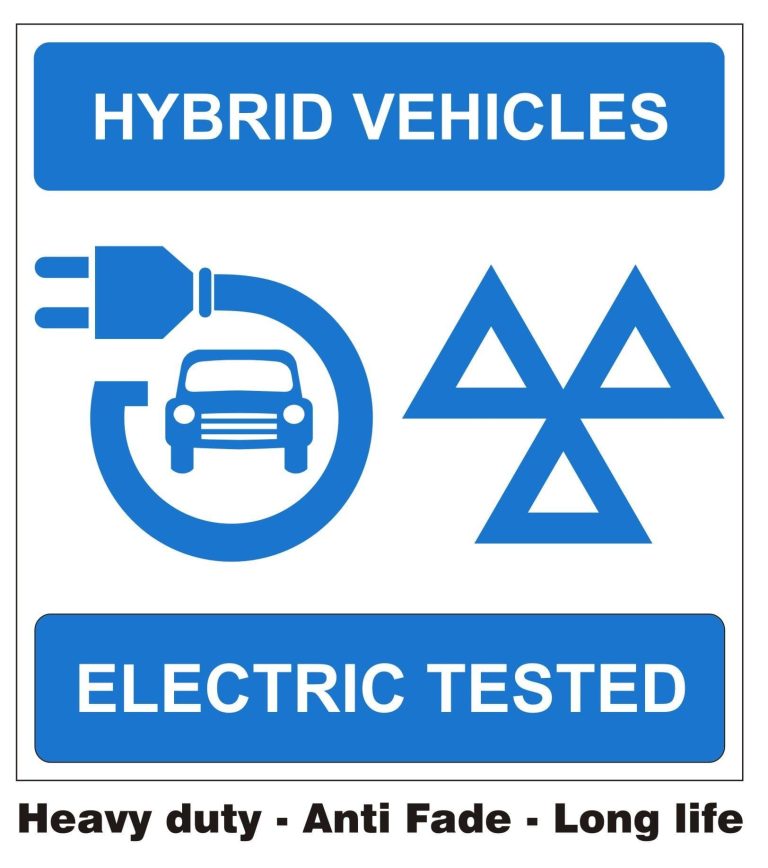 Hybrid MOT testing centre showing they MOT Hybrid and electric vehicles.